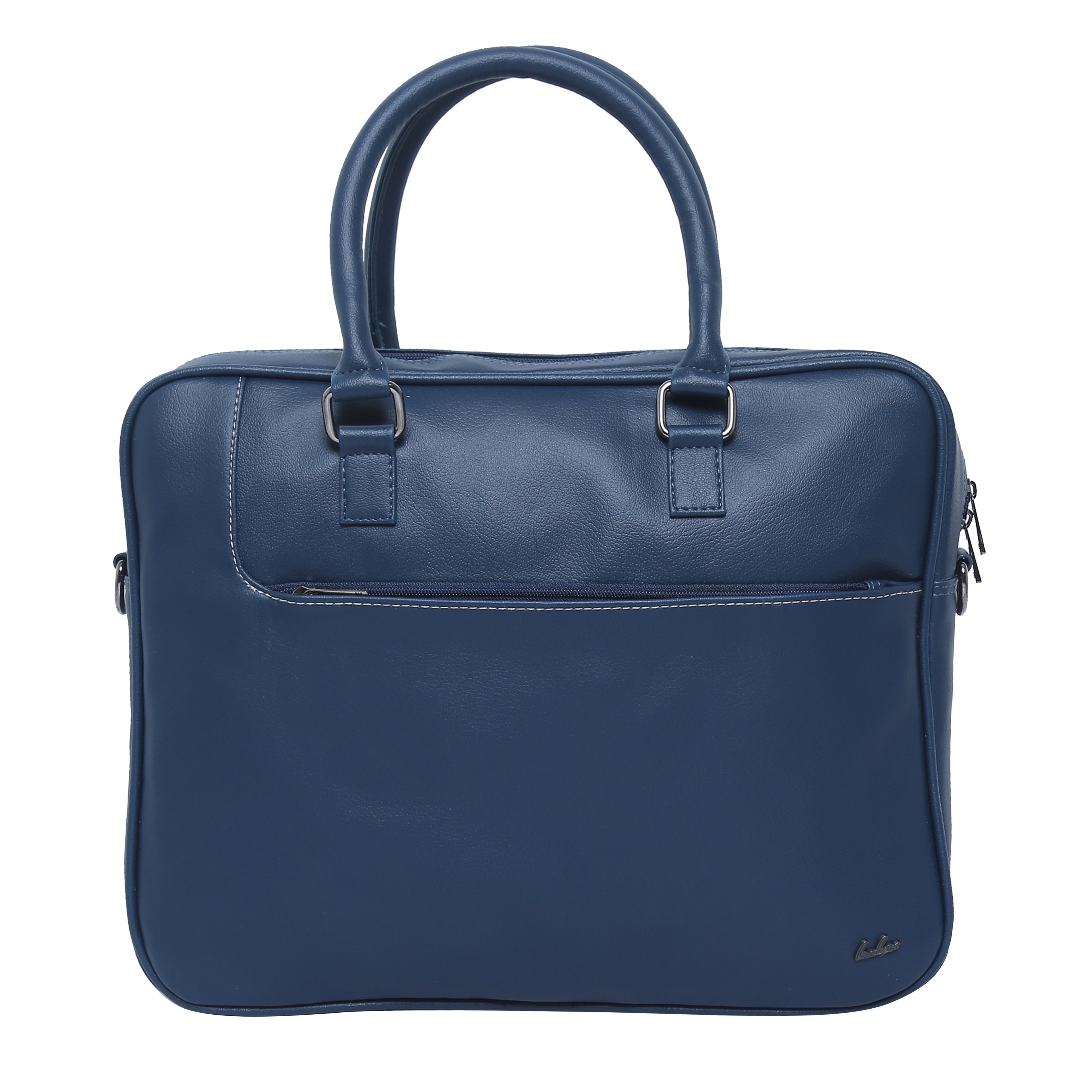 Rare Rabbit Signature Laptop Bag Navy