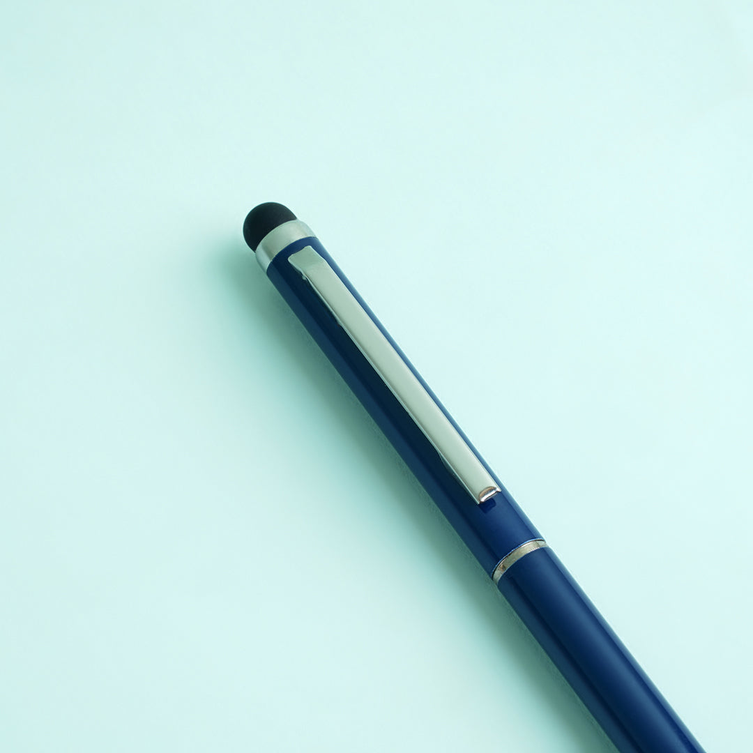 Stylus Ballpoint Pen - Metal Blue