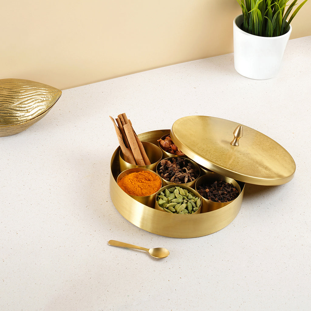 Brass Masala Box