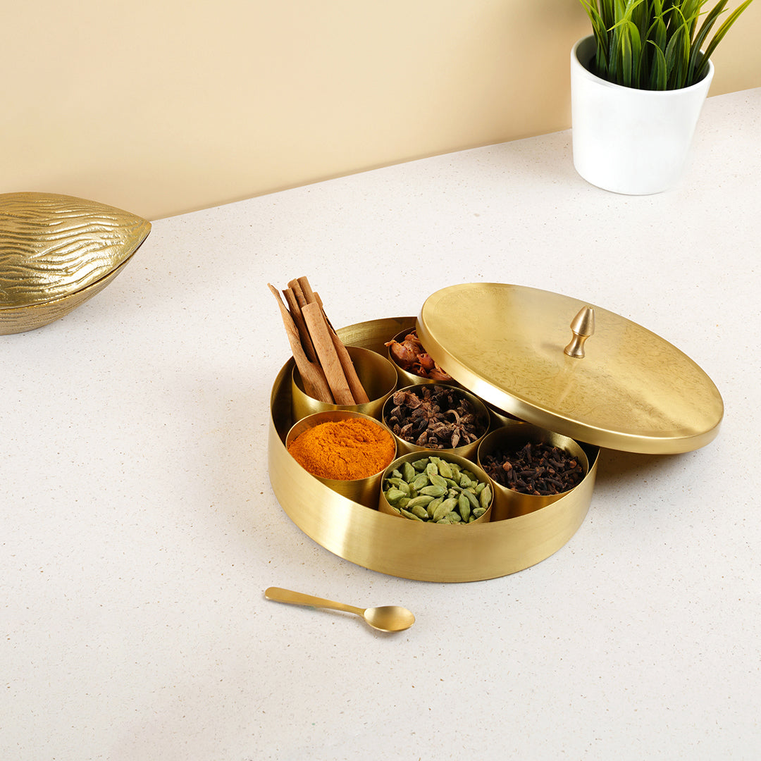 Brass Masala Box