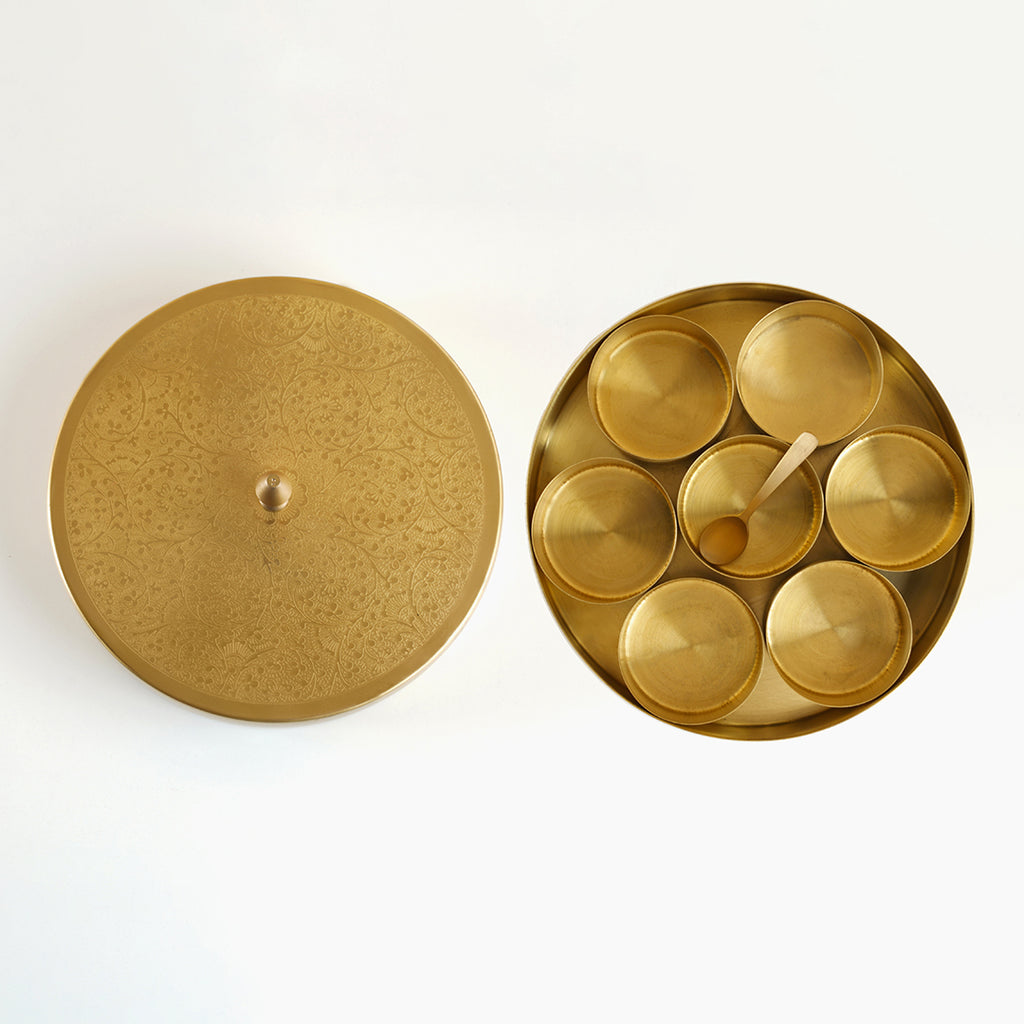 Brass Masala Box