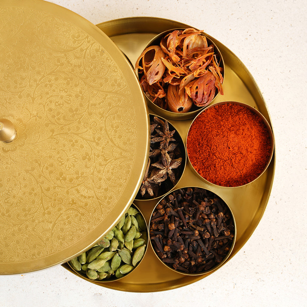 Brass Masala Box