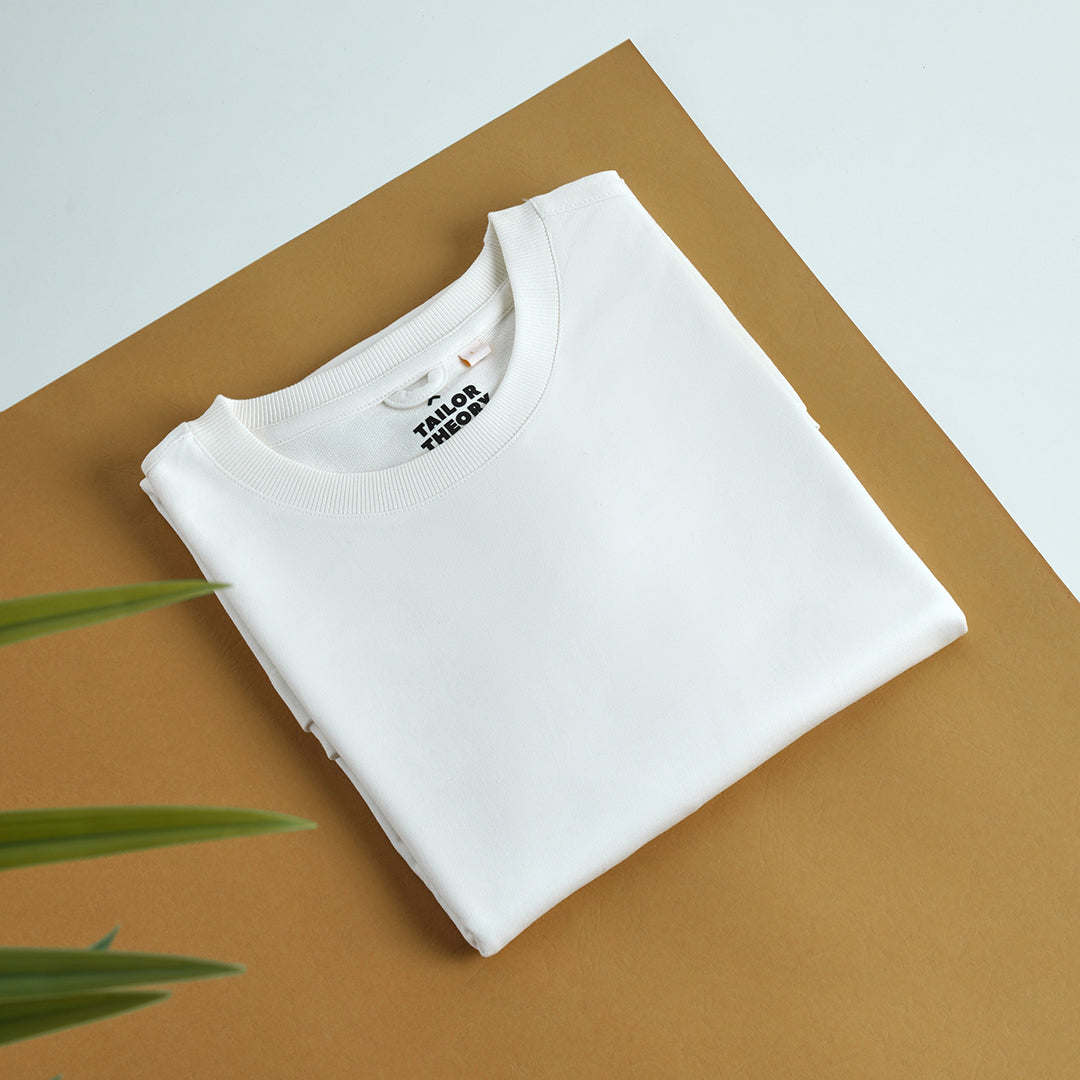 Canvas- Off White Oversized T-shirt