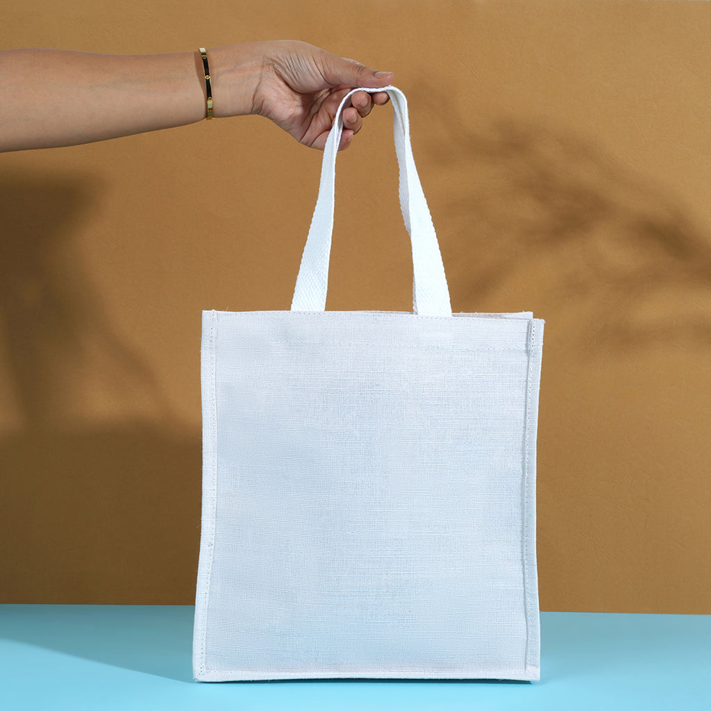 Purity- White Jute Bag