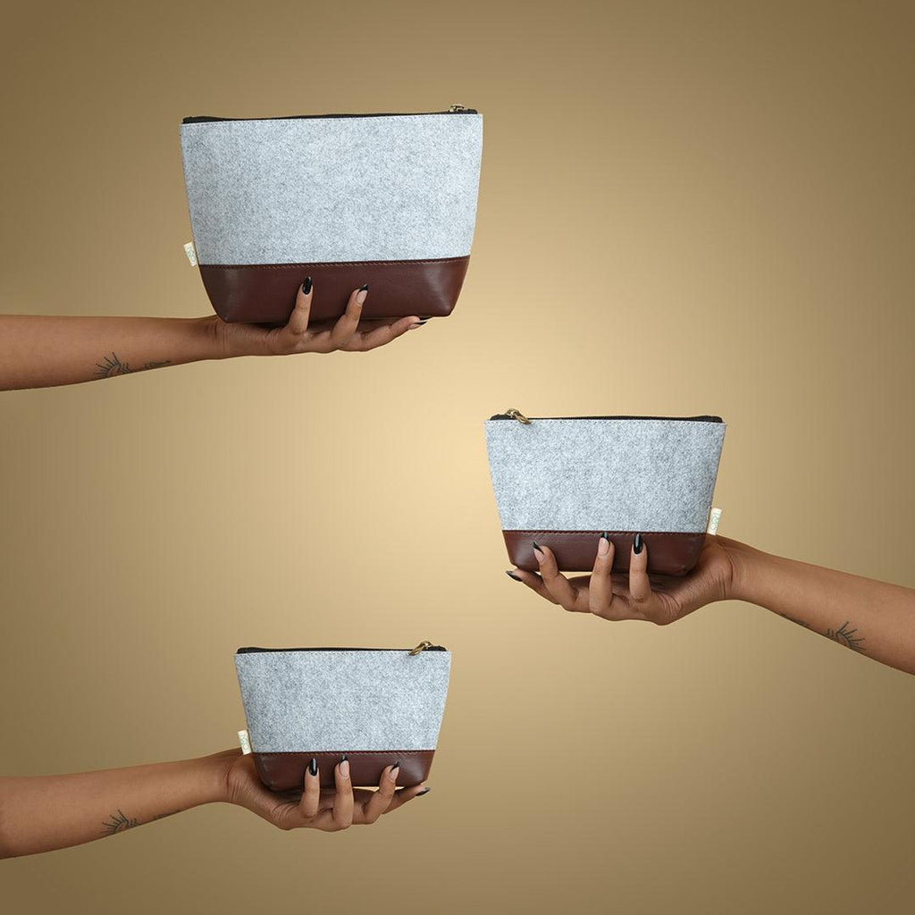 Storage pouches - felt